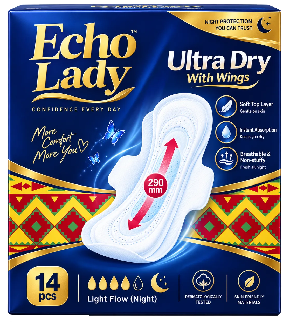 Eco Lady Ultra Dry sanitary pads