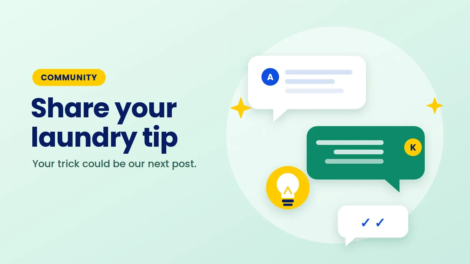 Share your best laundry tip with Ecowash